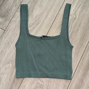 Zara green tank top